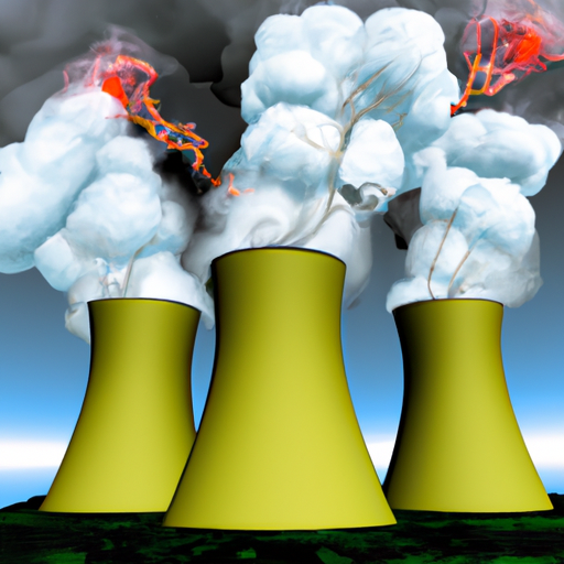 nuclear power plant exploding