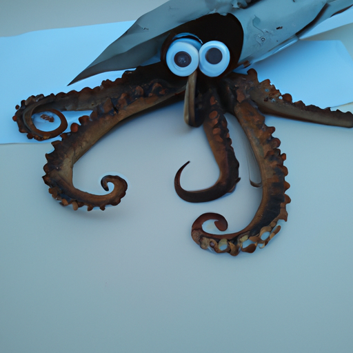 realistic Photographic evidence of a kraken at sea