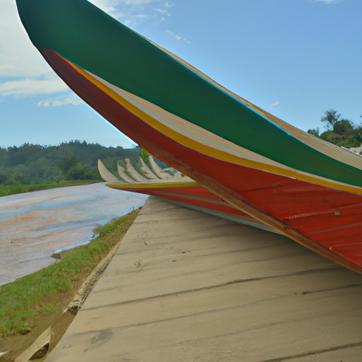 The Dayak people of Borneo are known for their long, narrow canoes called perahu (AI-generated)