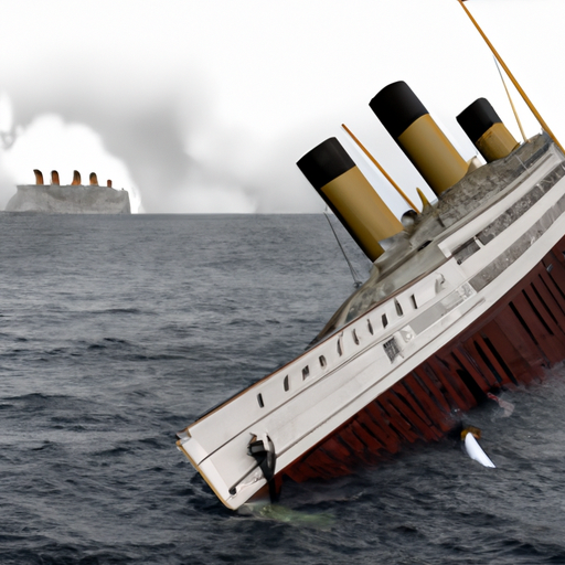 the titanic sinking