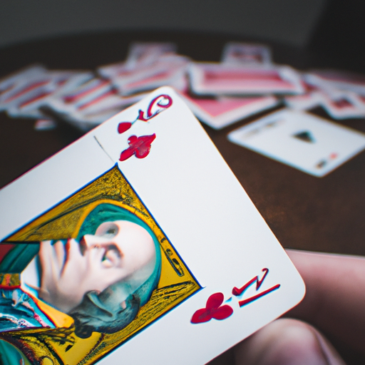 True to life photgraph of george washington playing cards