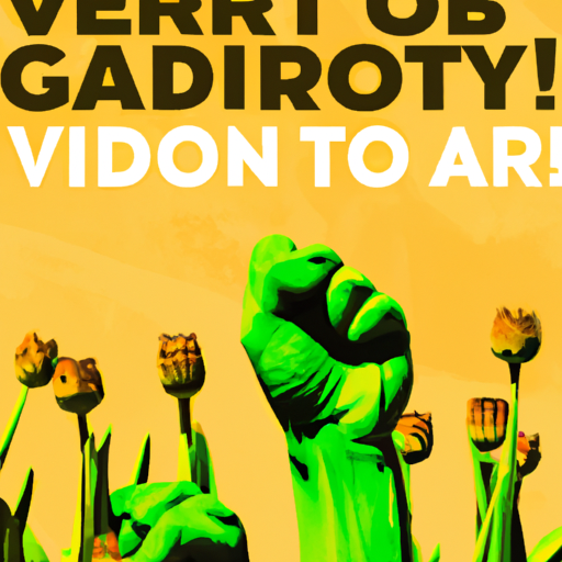 Victory garden propaganda poster but for a cryptocurrency website for digital creators