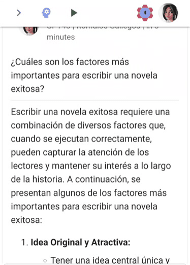Resultado de la interacción aquí