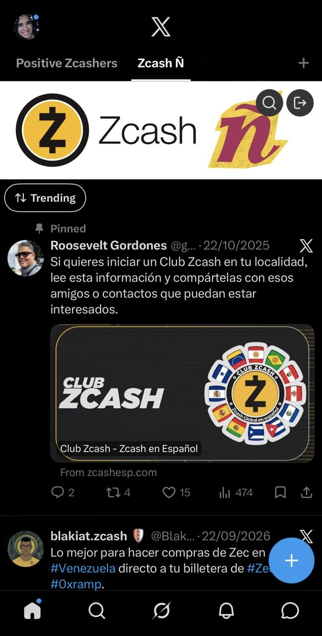 Zcash con Ñ - La comunidad de Zcash en español en X_Twitter