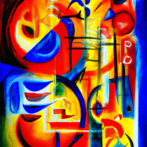 wassily kandinsky abstract painting representing a new cryptogra
