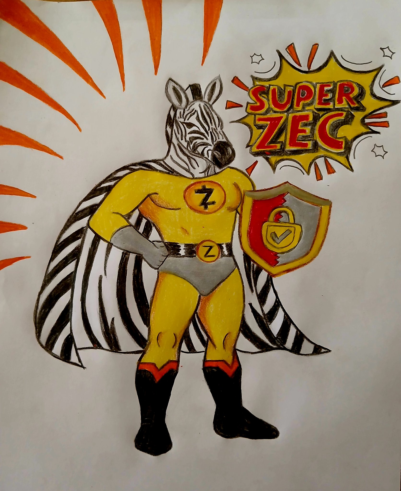 Super Zec: The Guardian of the Shielded Block. #ZcashHero