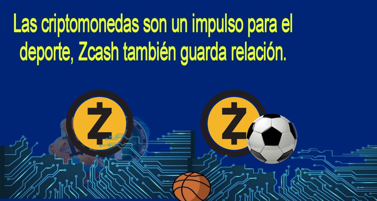 Las criptomonedas son un impulso para el deporte, Zcash también guarda relación.