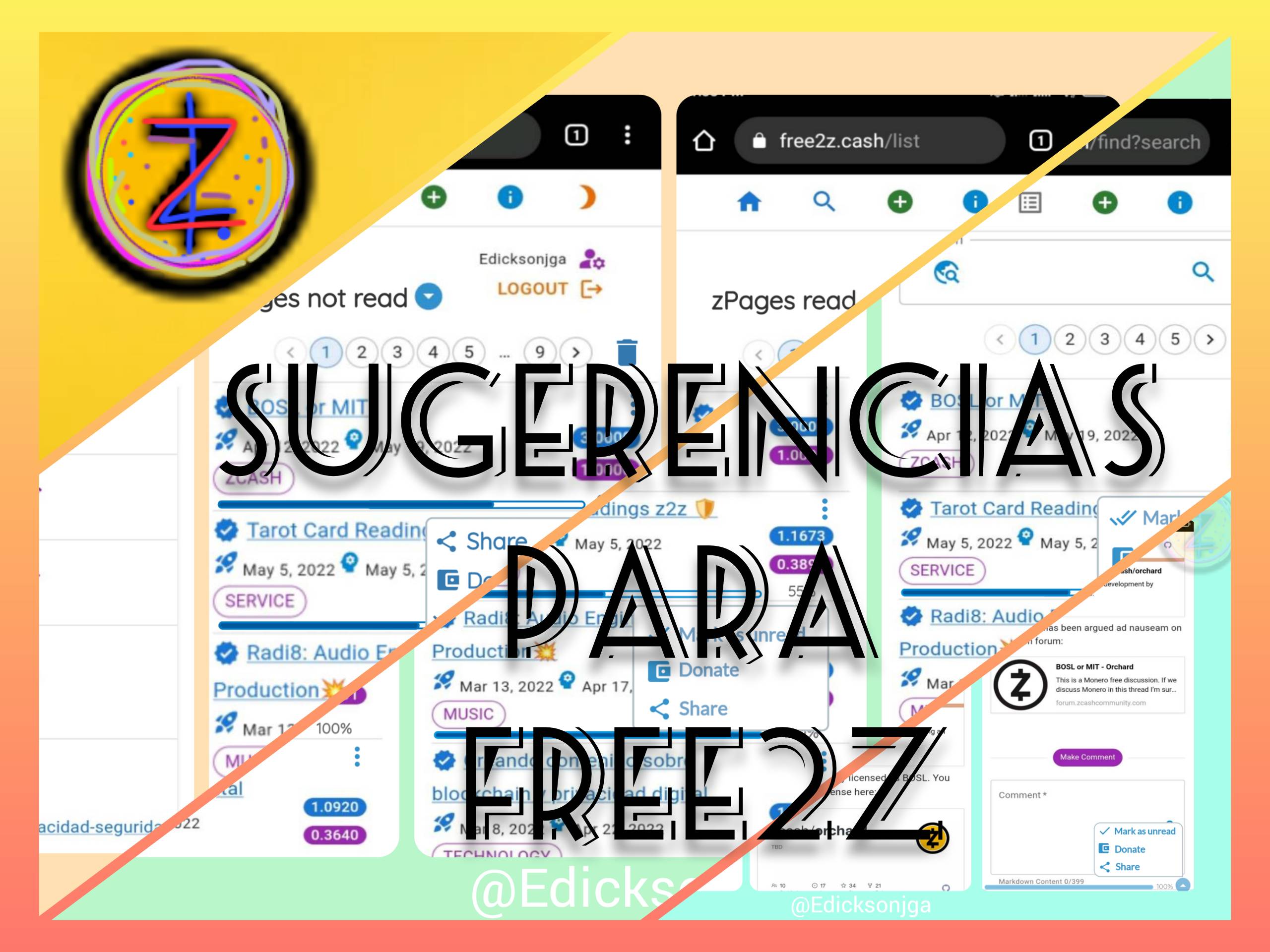 FI for Sugerencias para Free2z