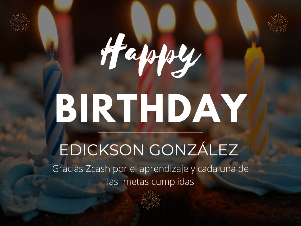 Feliz cumpleaños Edickson