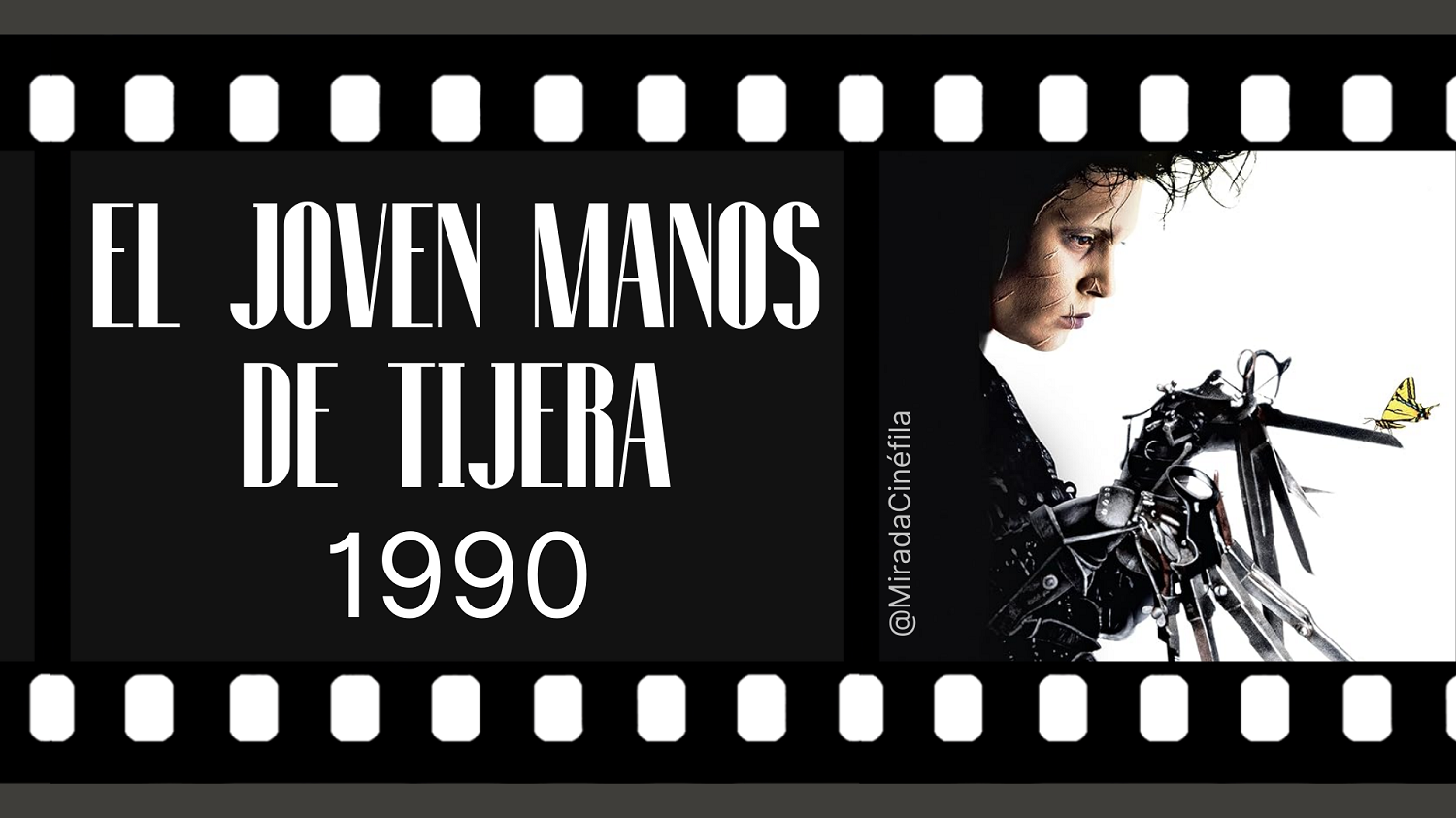 El joven manos de tijera