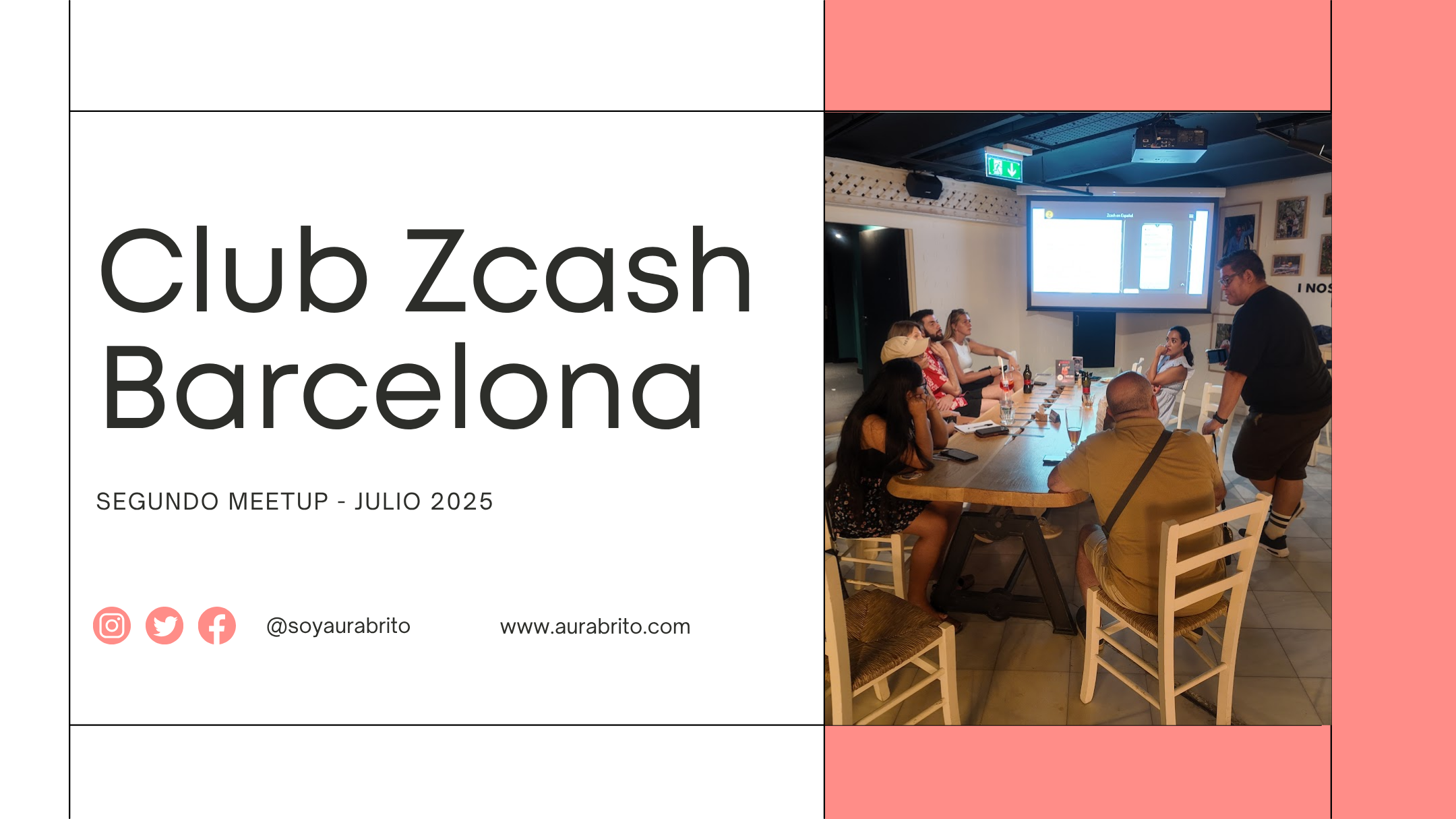 Club Zcash Barcelona - Enseñando sobre Zashi