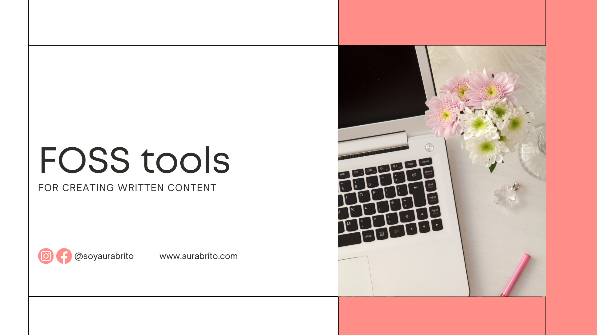 FOSS tools for creating written content