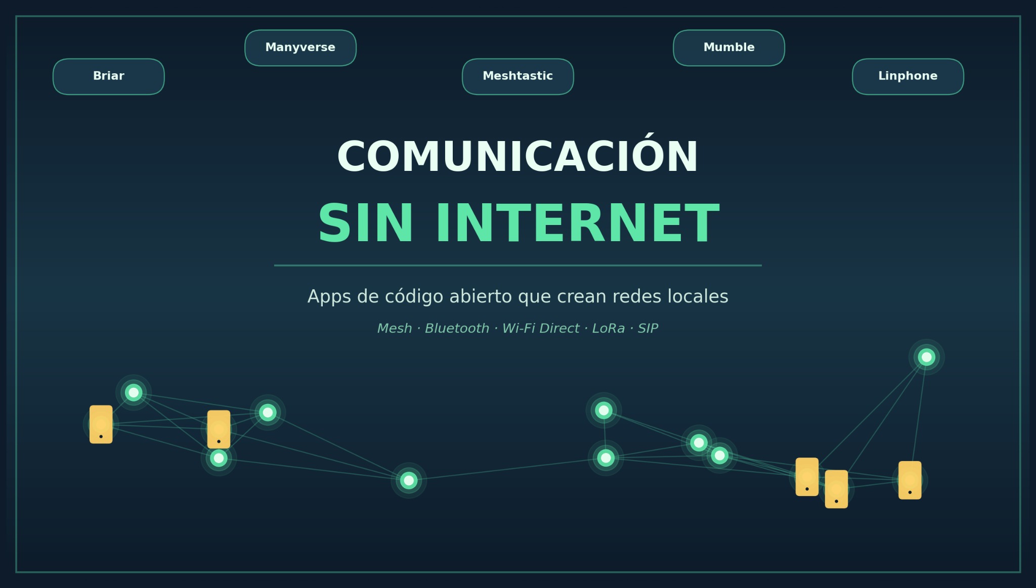 Comunicación sin internet: apps de código abierto que crean redes locales