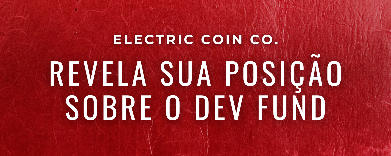ECC Revela sua Posição sobre Dev Fund
