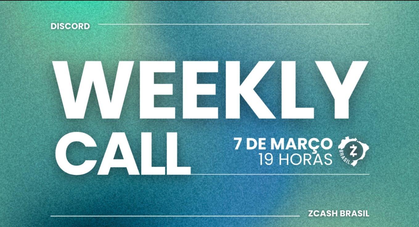 Weekly Call #8 - Roadmapp ECC, Zebra 1.6.0, Zingo em Caracas, ZF Audio Visual Club & muito mais