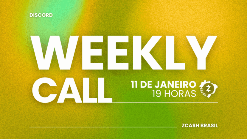 Weekly Call #1 - Zebot, ECC Updates, Resultado das Eleições ZCG e muito mais.