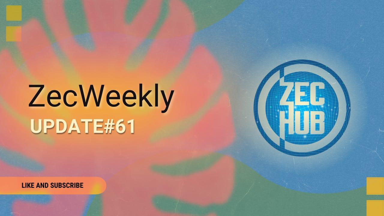 ZecWeekly #61 - Brave & Filecoin Foundation Fecham Parceria com a ECC & Muito Mais!