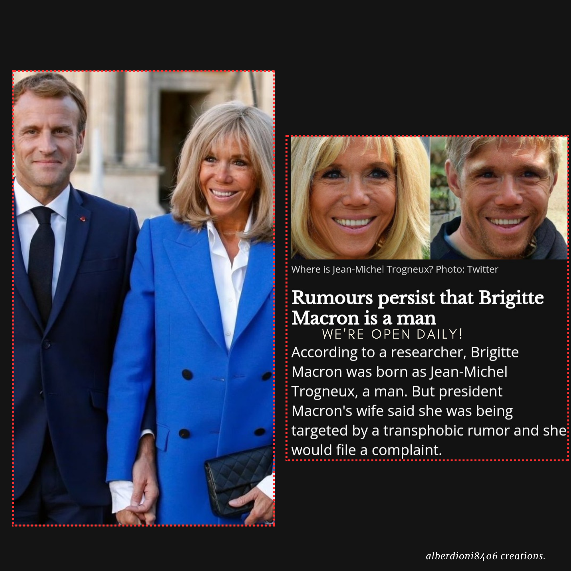 A New Controversy Arises on Social Media - Is the Wife of French President Emmanuel Macron a Man or a Woman?
