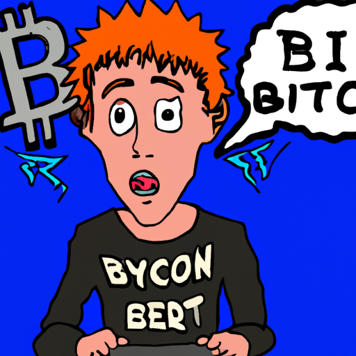a comic image of an user using Bitcoin inscriptions