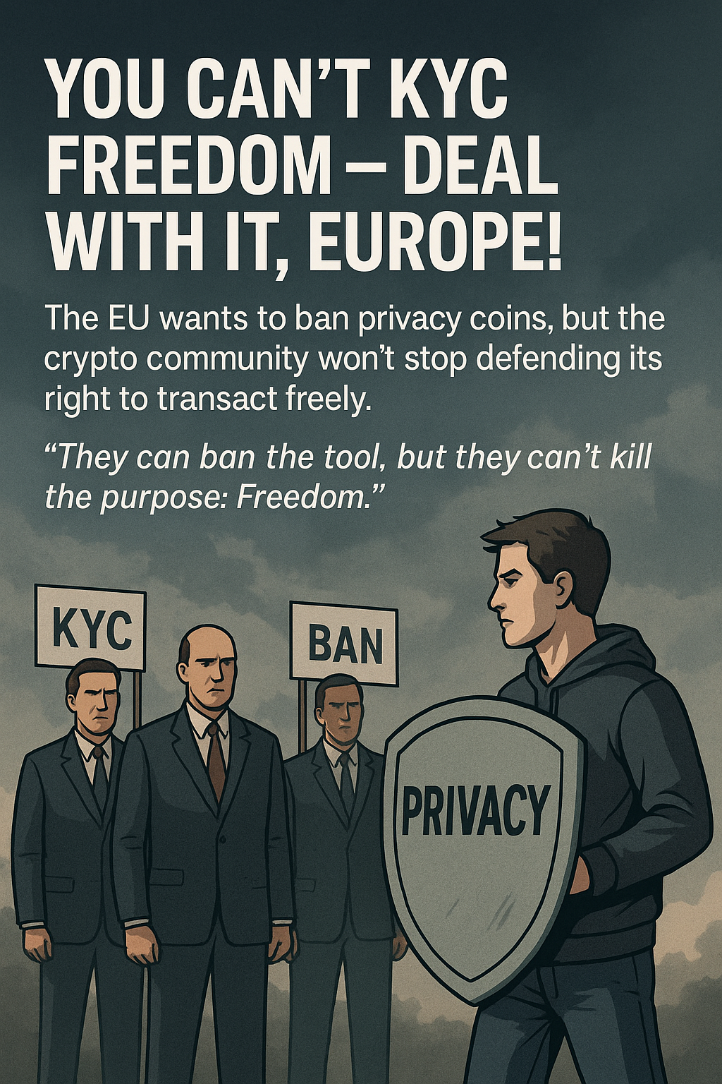 EU Can Ban Privacy Coins, But They Can’t Ban Freedom!