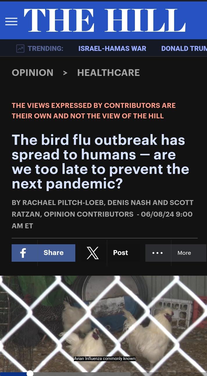A New Pandemic on the Rise: Bird Flu Infecting Humans