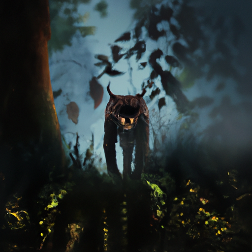 Finally, I saw it - the creature, standing in a clearing, its ey