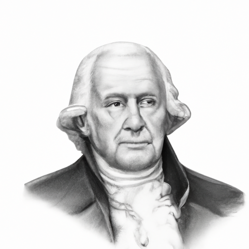 Pencil drawing of President John Adams