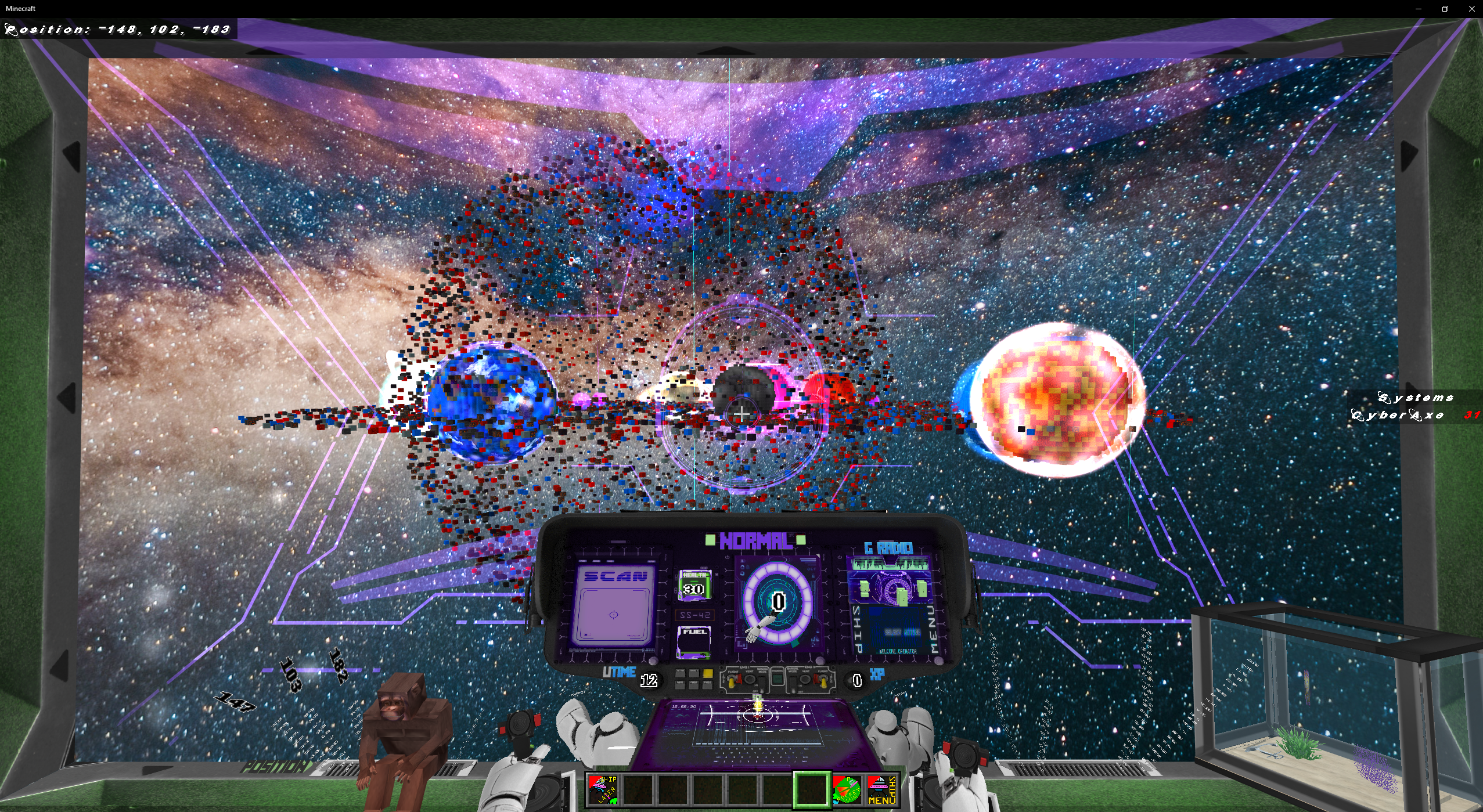 Space Game in Minecraft Bedrock