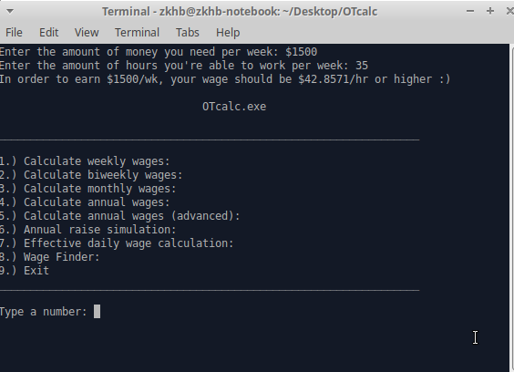 OTCalc Demo