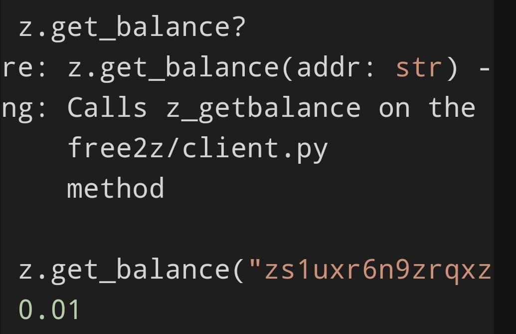 Get balance