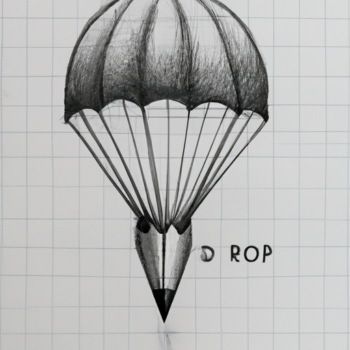 airdrop pencil drawing