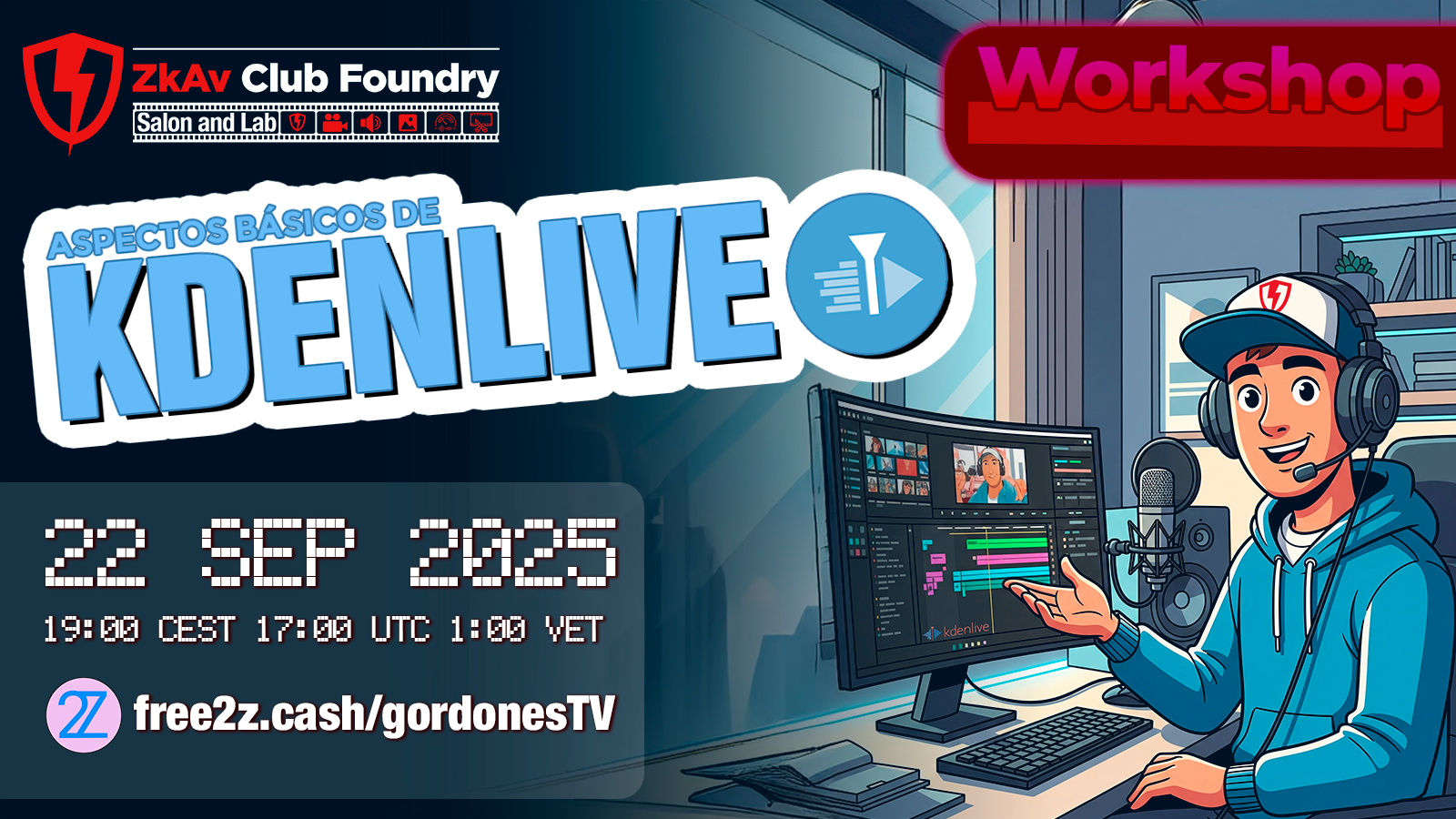 Workshop: Edita tu primer video con KDEnlive