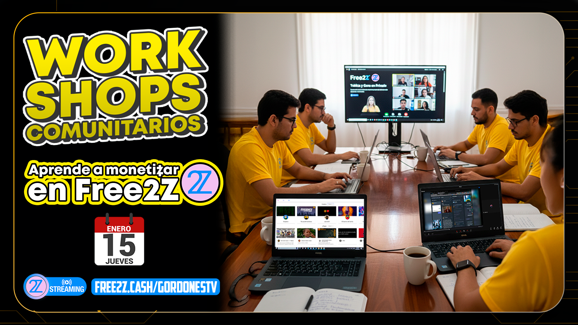 Workshop: Aprende a monetizar en Free2Z