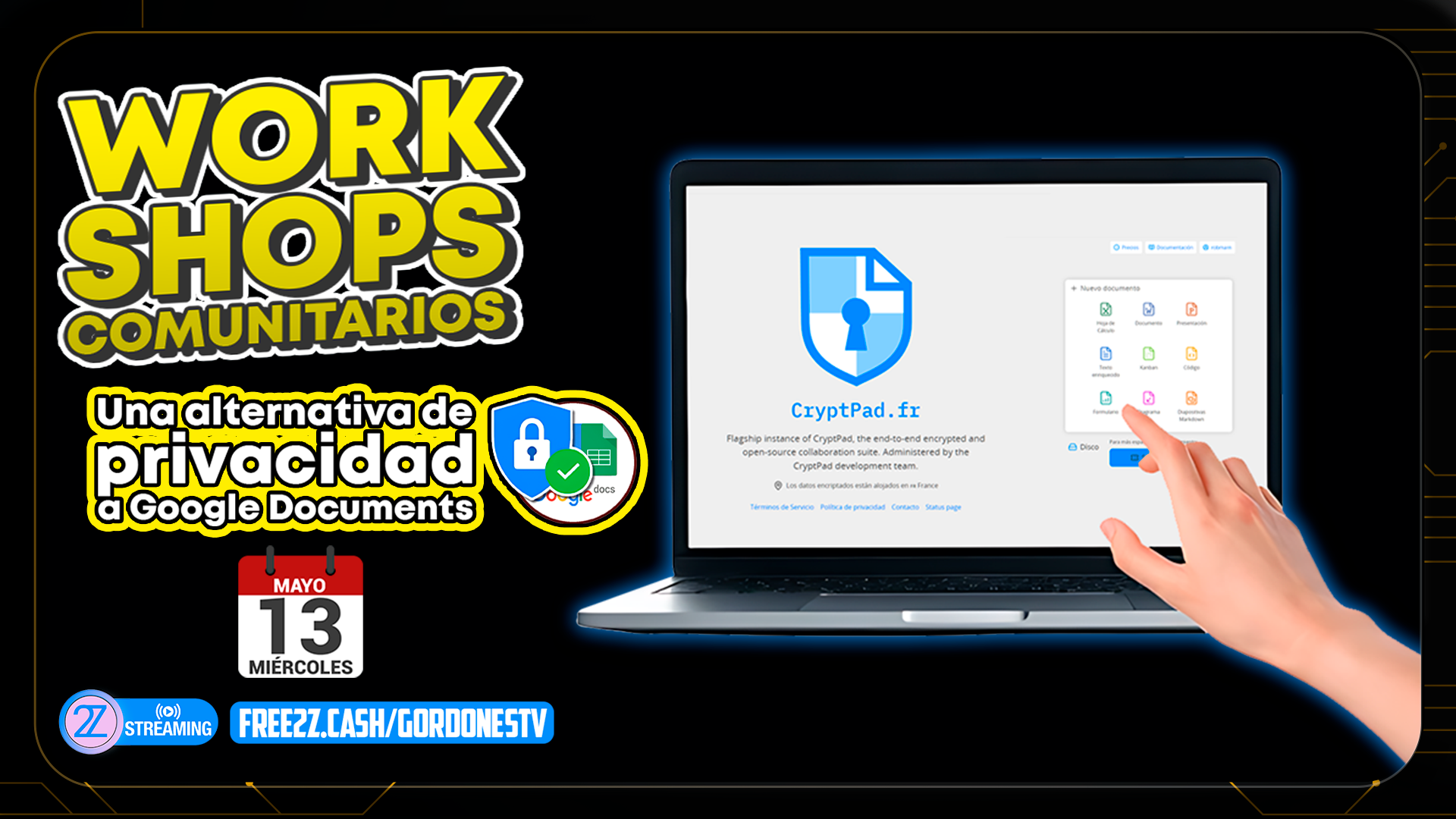 Grabación del Workshop de CryptPad