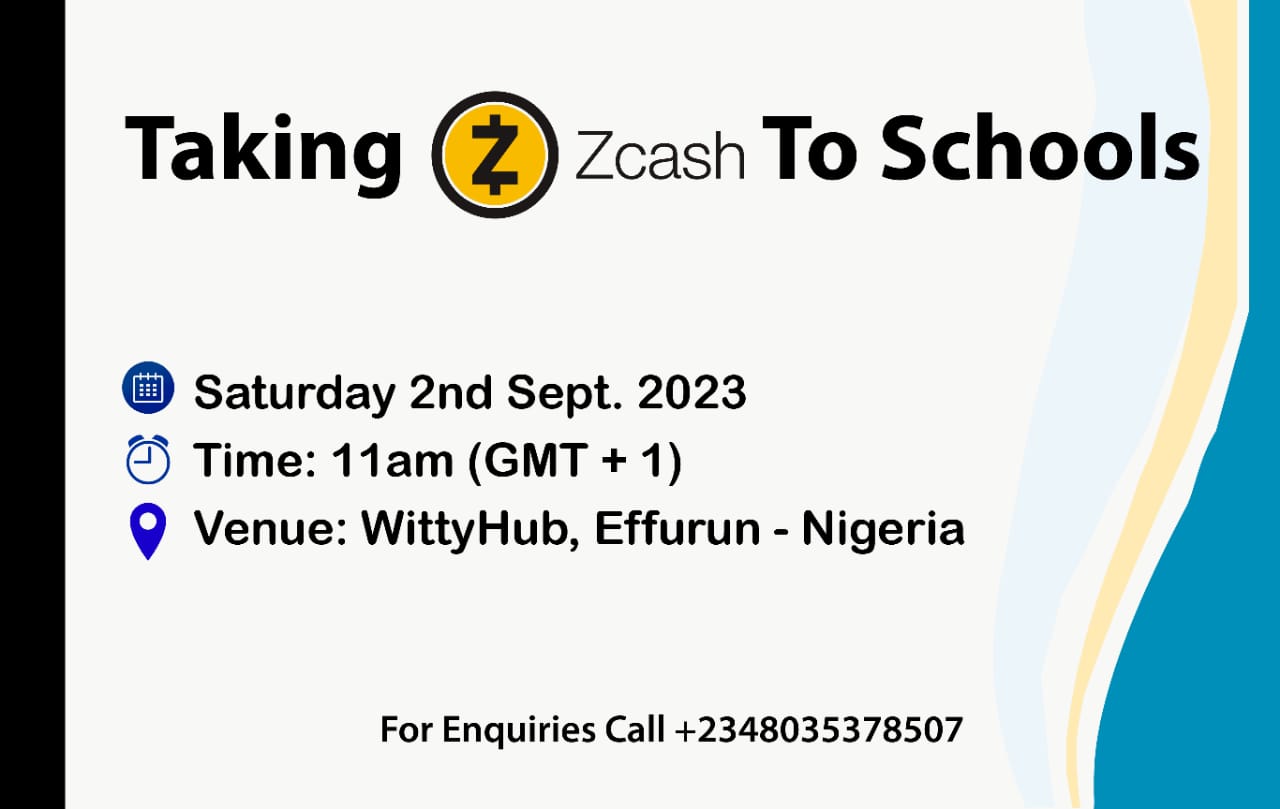 Taking Zcash To Schools Maiden Event.