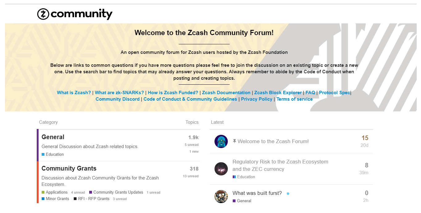 The Zcash Forum Historical Archive Research