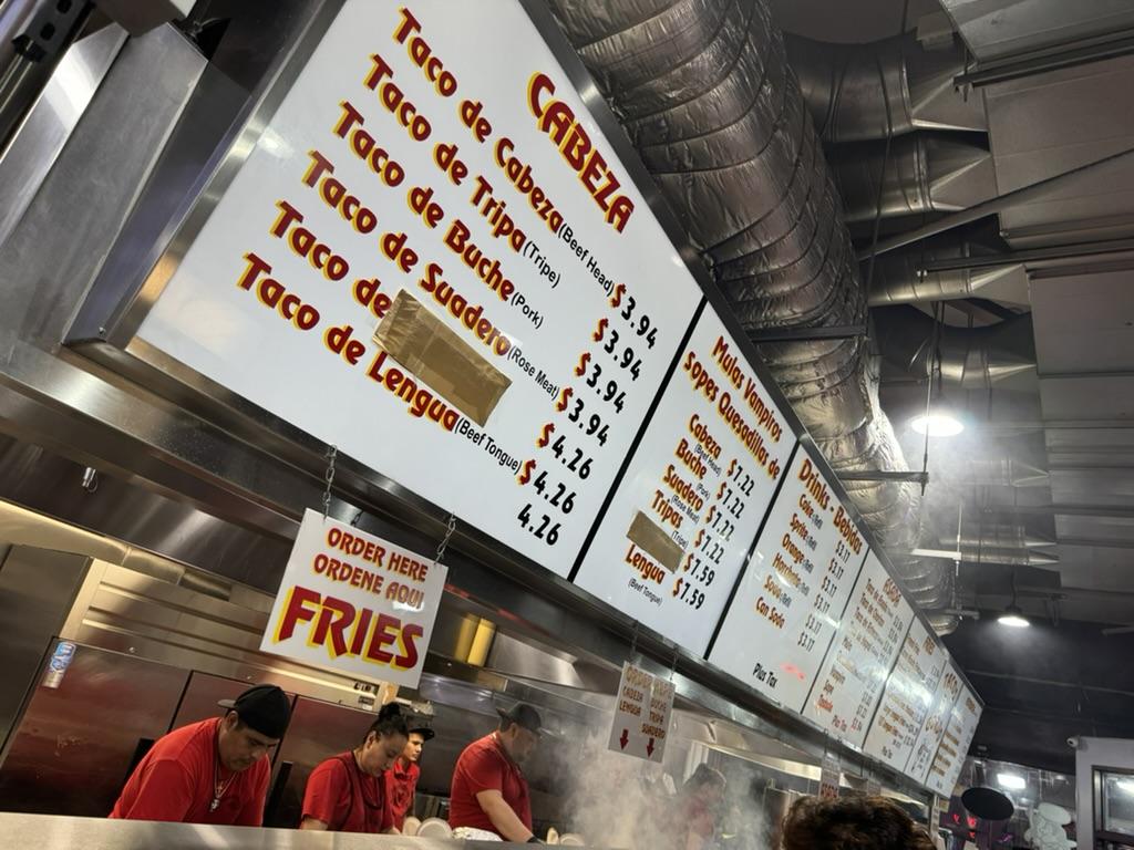 Tacos El Gordo. Food was SO GOOD that it never got to be photographed. Sorry!