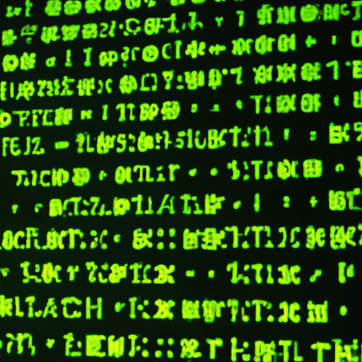 terminal green characters going up and down like in the matrix