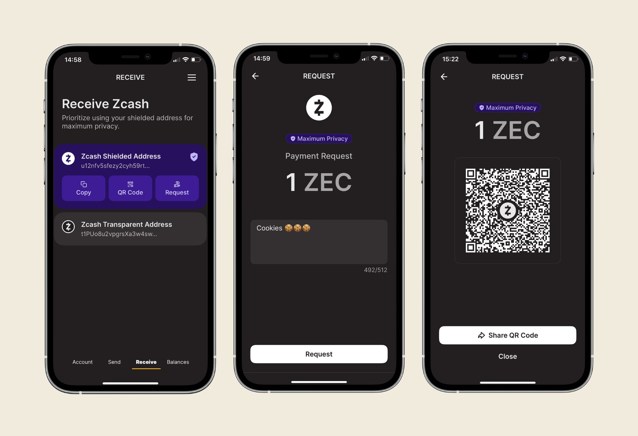 Actualizaciones de UX solicitadas por los usuarios para Zashi 1.2.1