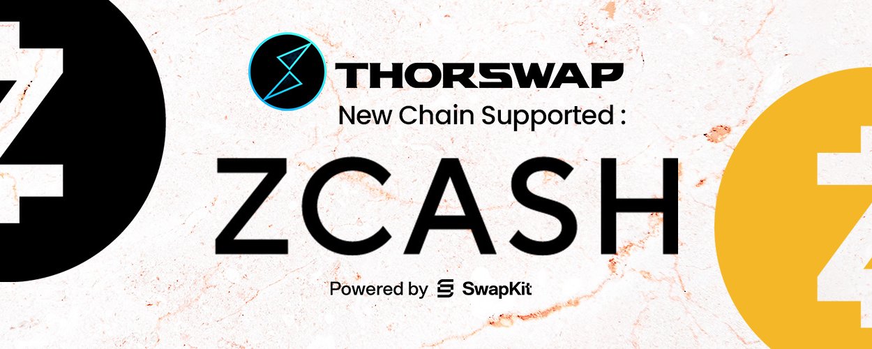 ¡Integración nativa cross-chain de Zcash ahora en vivo en THORSwap!⚡