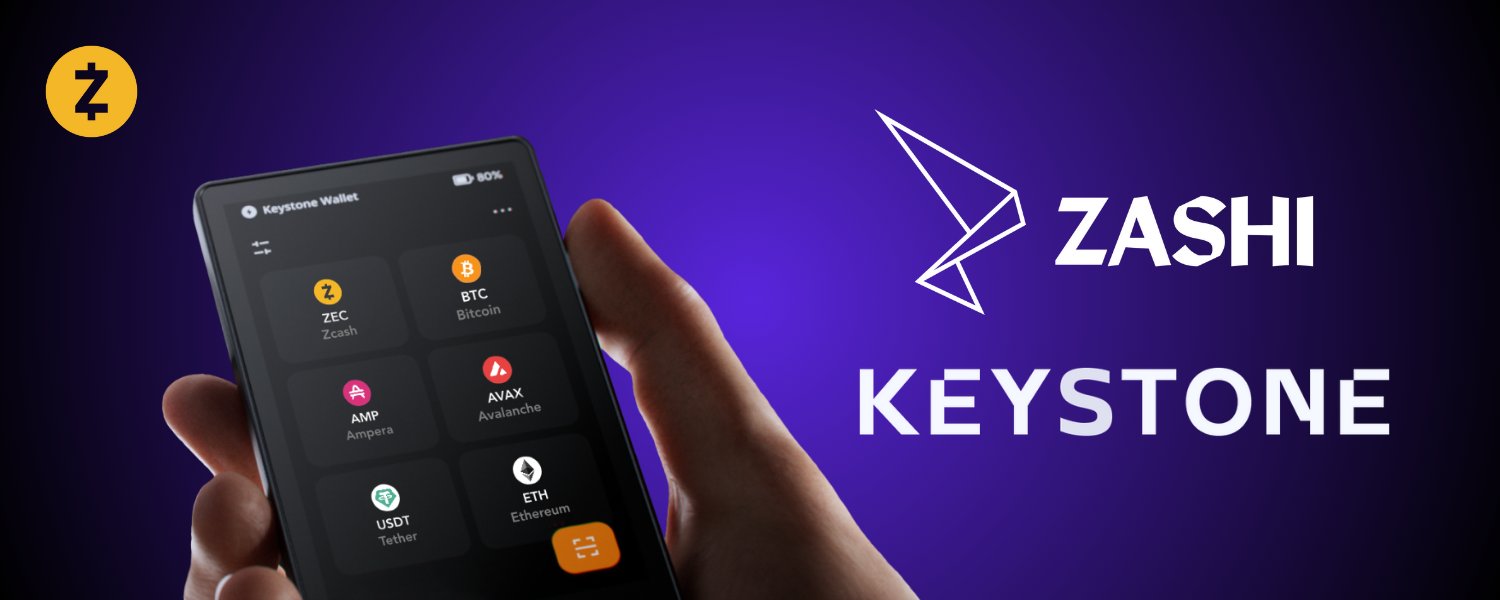 Zashi-Keystone Integración de Cartera Hardware para ZEC Blindado