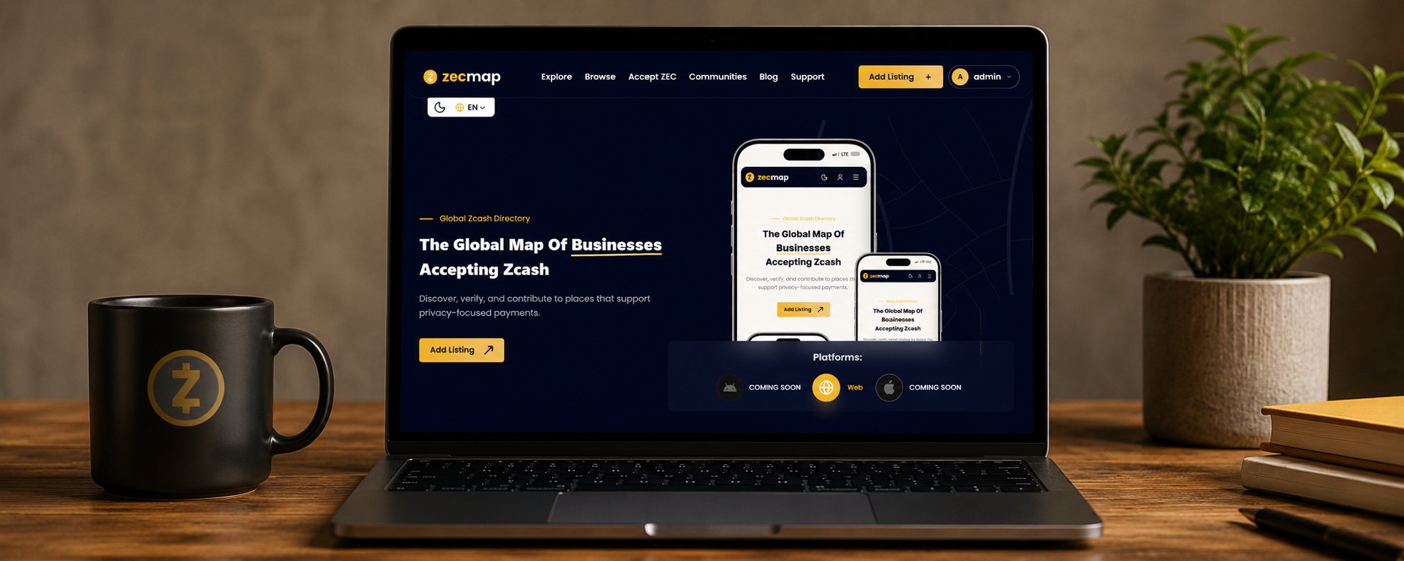 Anuncio de actualización de Zecmap