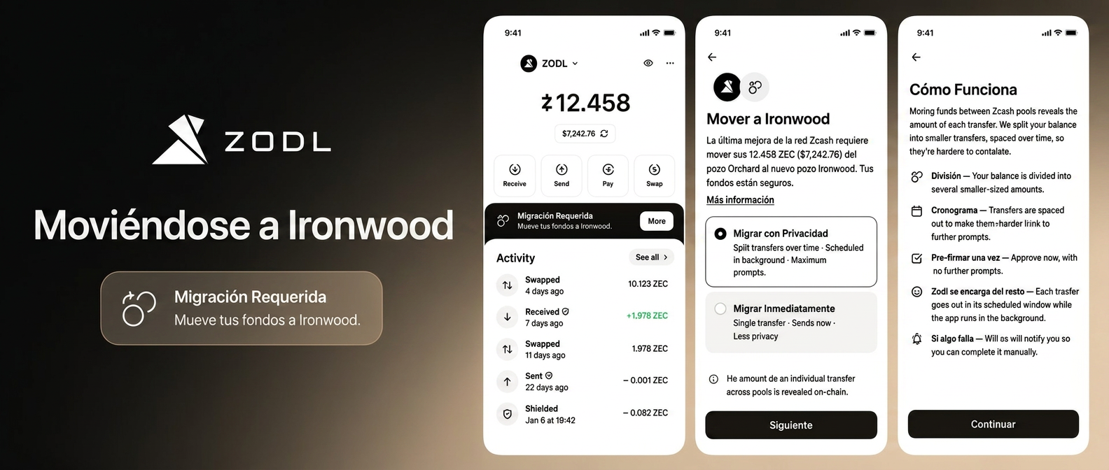 Moviendo tus fondos a Ironwood