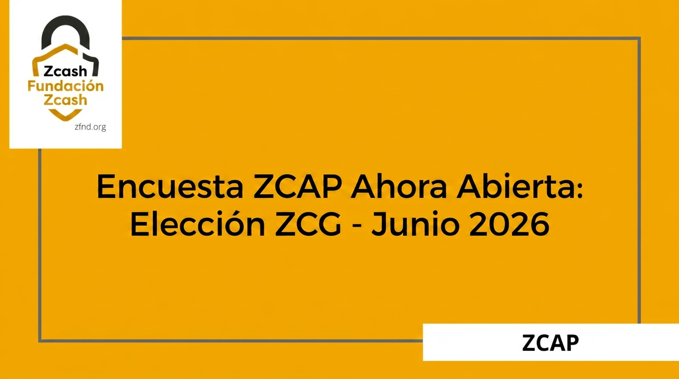 La encuesta de ZCAP ya está abierta: elecciones de ZCG – junio de 2026
