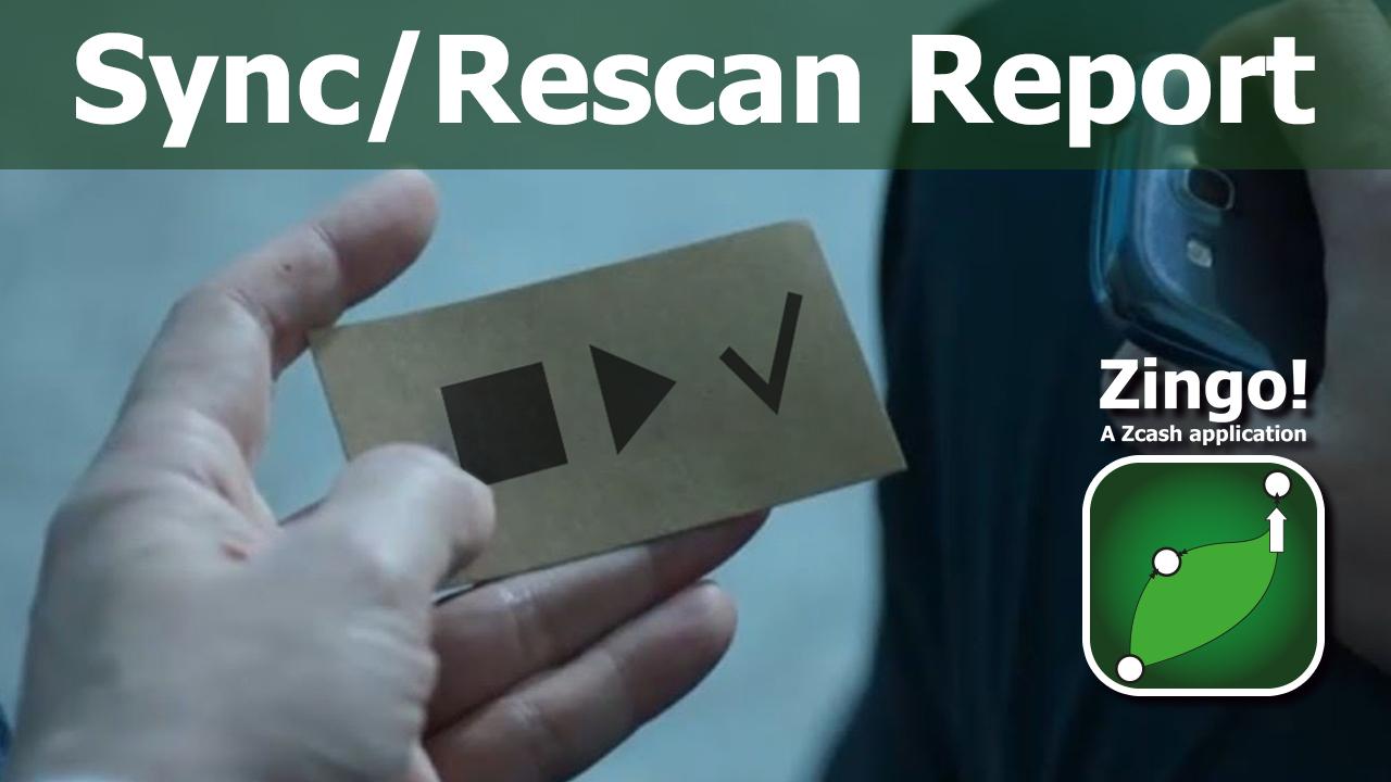 Sync/Rescan Report