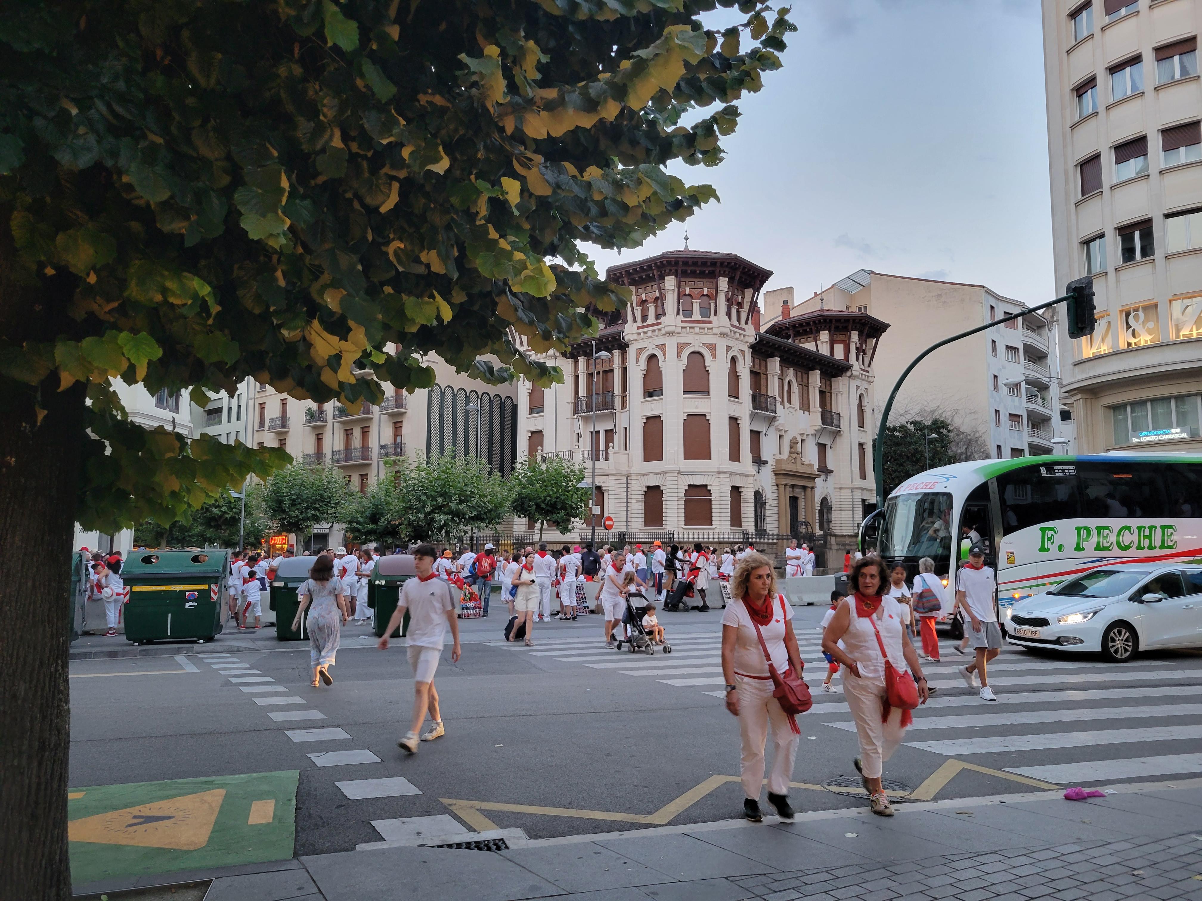 Last night of the running of the bulls party